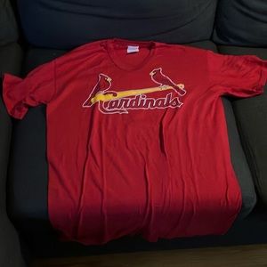 Vintage 1990s Cardinals shirt v neck with 7 on back